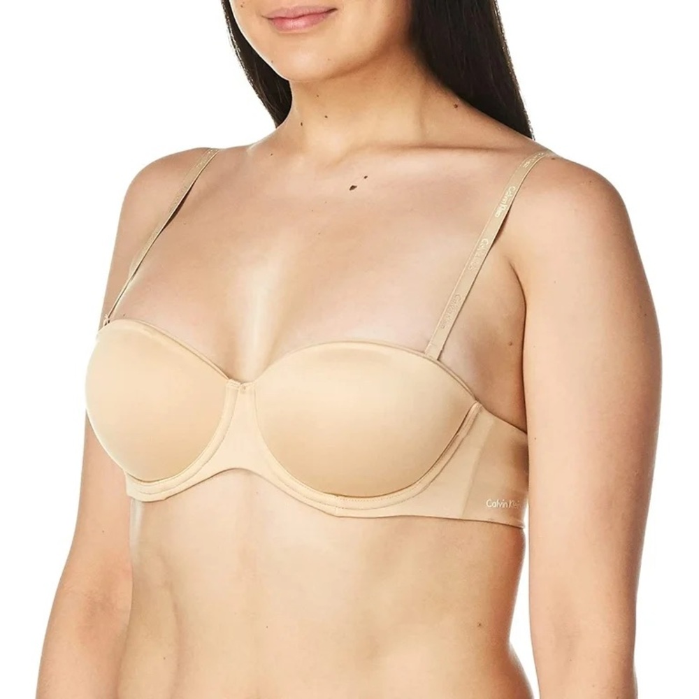 Calvin Klein Strapless Underwire Push Up Bra